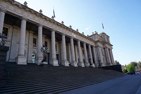 Steps of Parliament House in Victoria