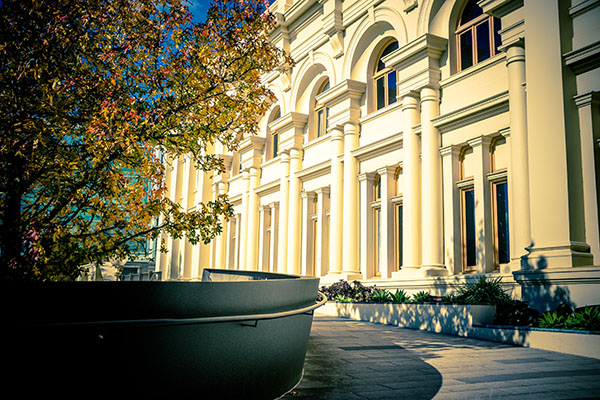 A photo showing the Fitzroy Town Hall exterior.