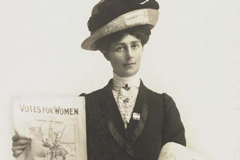 Photo of Victorian women's vote campaigner Vida Goldstein