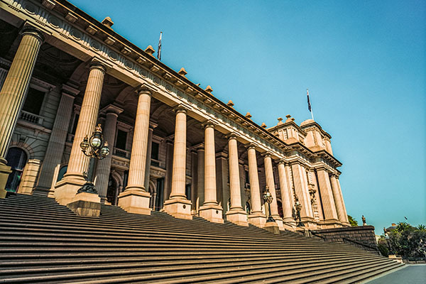 An image of Victoria's State Parliament.