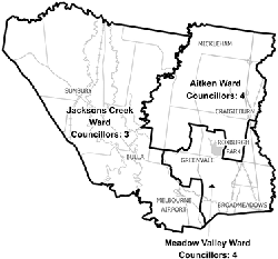 Map of Hume City Council