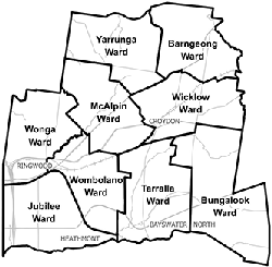 Maroondah City Council summary map